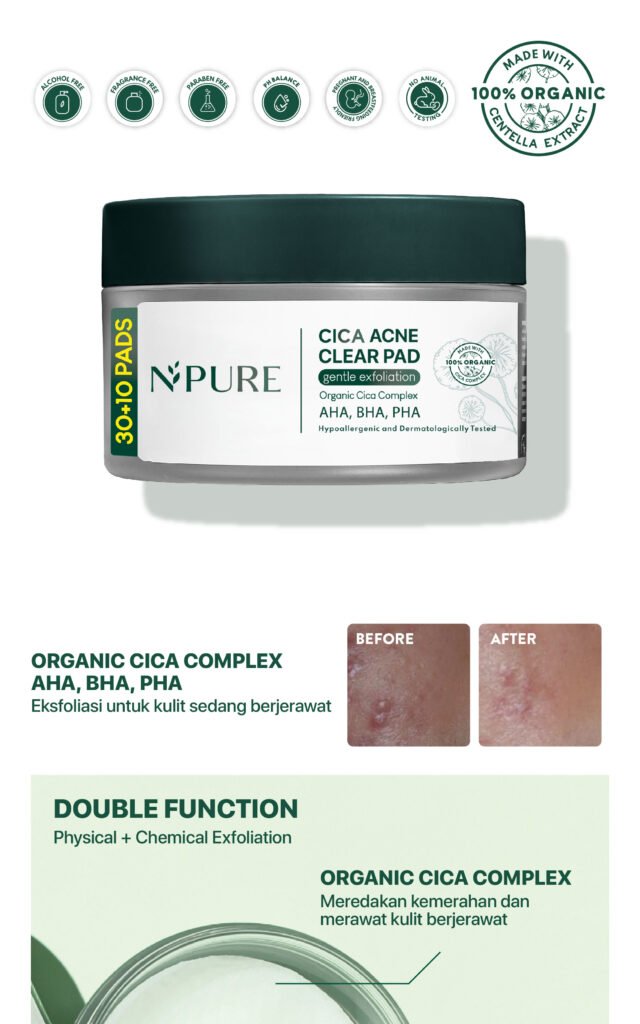 NPURE Cica Acne Exfoliating Pad 6 Scaled