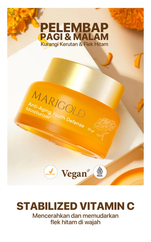 NPURE Marigold Anti Aging Moisturizer Untuk Kulit Awet Muda 1 Scaled