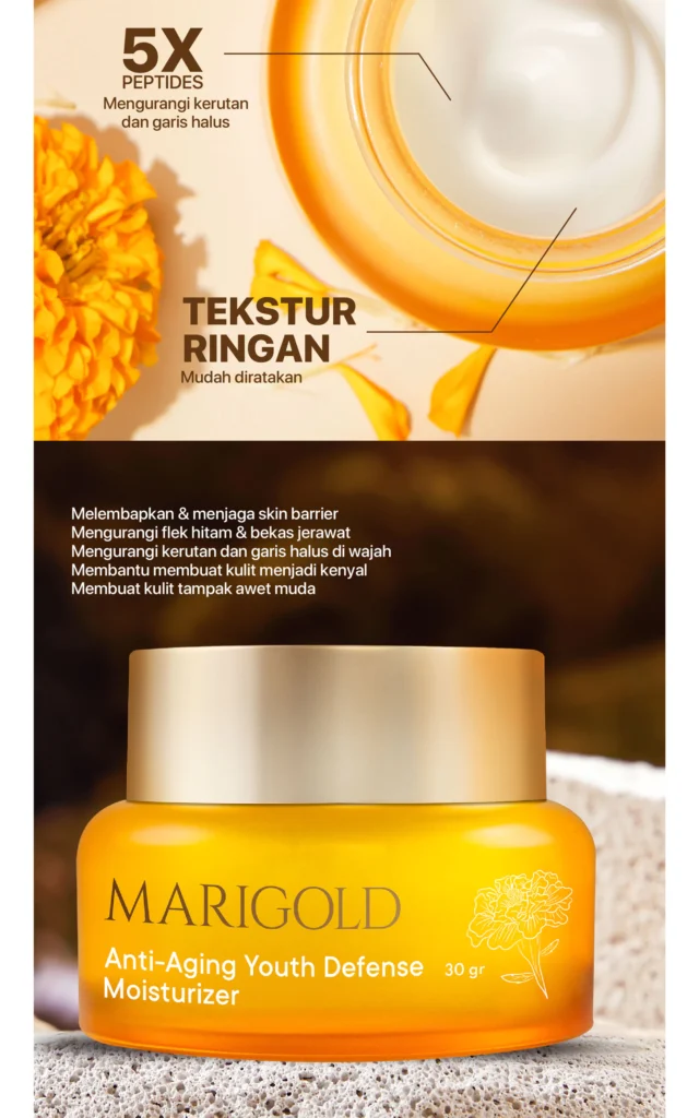 NPURE Marigold Anti Aging Moisturizer Untuk Kulit Awet Muda 3 Scaled
