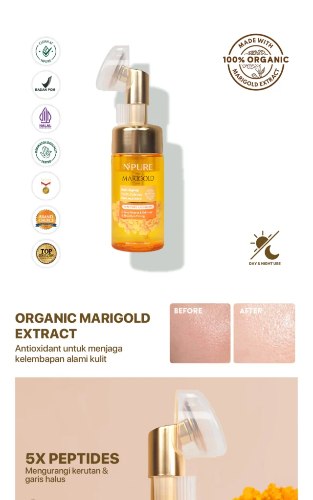 NPURE Marigold Facial Wash 2 1