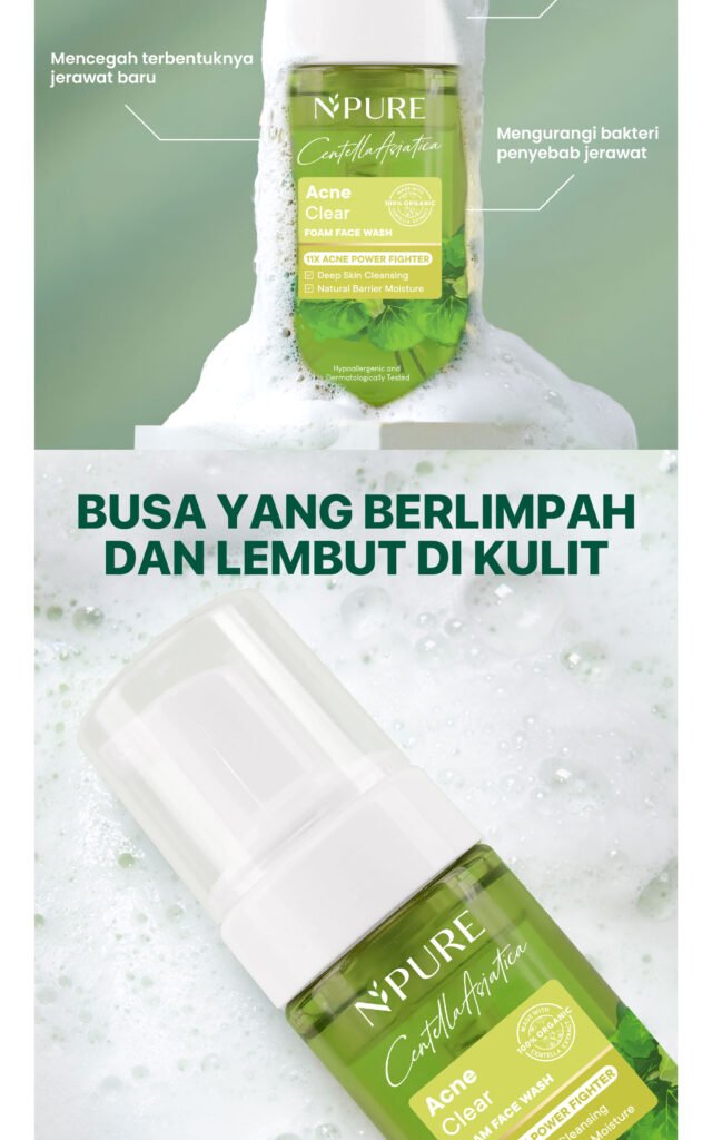 Acial Wash Cica Untuk Kulit Berjerawat NPURE 3 Scaled