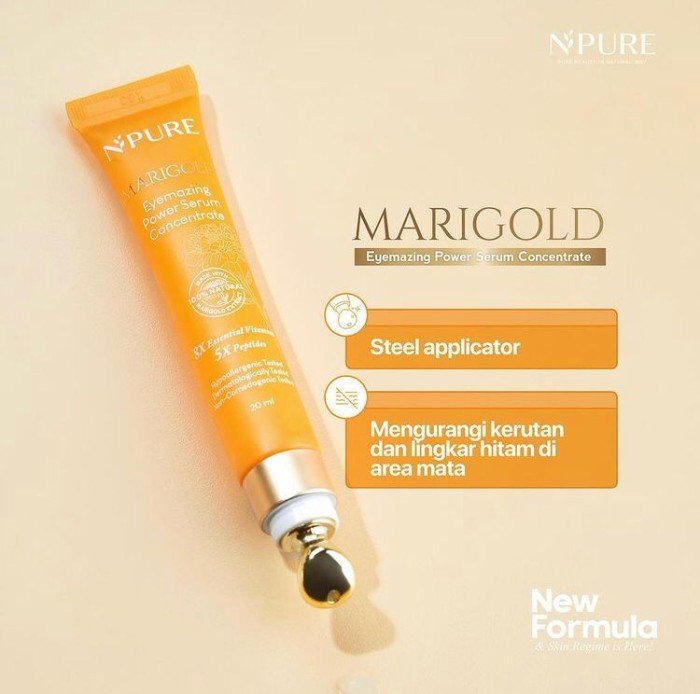 NPURE Marigold Eye Serum untuk Perawatan Area Mata Npure Marigold Eye Serum New Formula