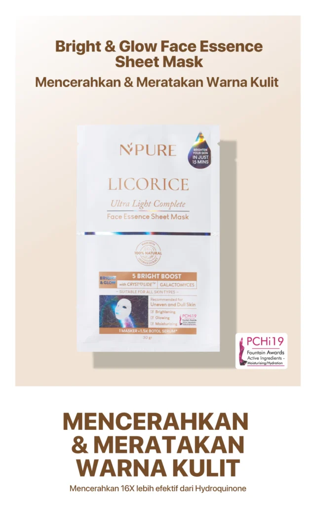 Sheet Mask Licorice Untuk Mencerahkan Kulit Kusam 1
